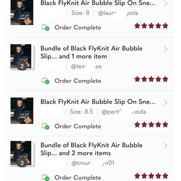 Black FlyKnit Air Bubble Slip On Sneaker - Picture 8 of 9